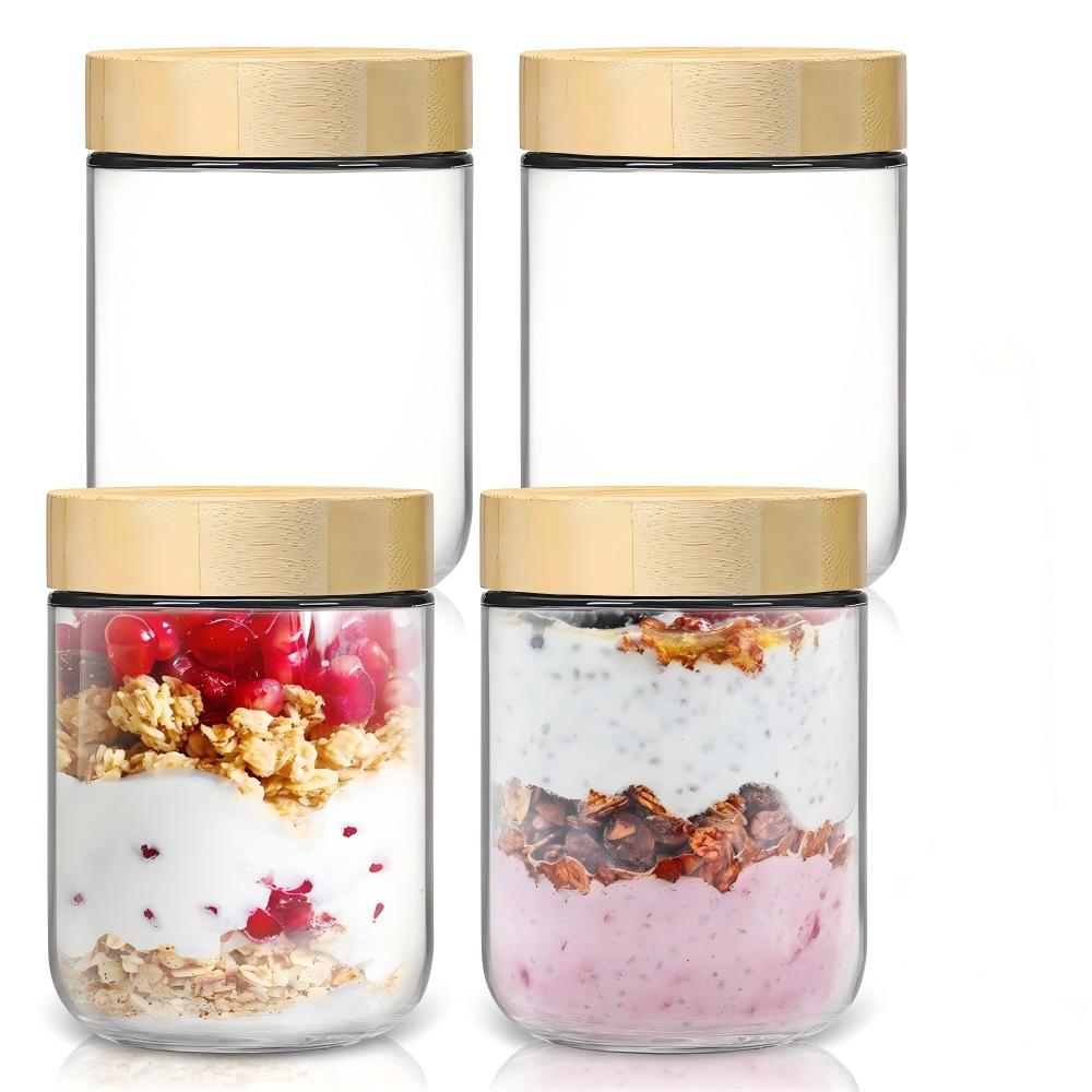 4er-Pack 16oz Overnight-Oats-B – Meal Prep Overnight Oats Bewertung und Preis