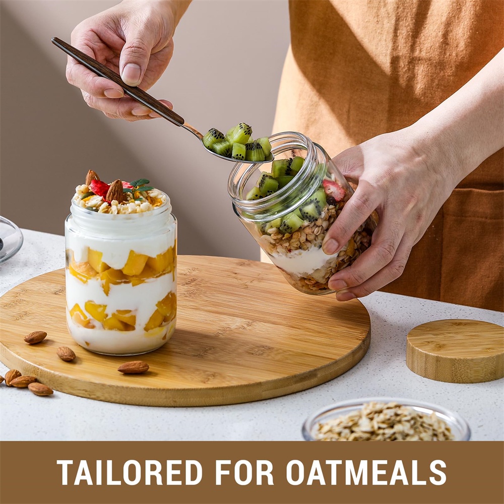 4er-Pack 16oz Overnight-Oats-B – Meal Prep Overnight Oats Bewertung und Preis