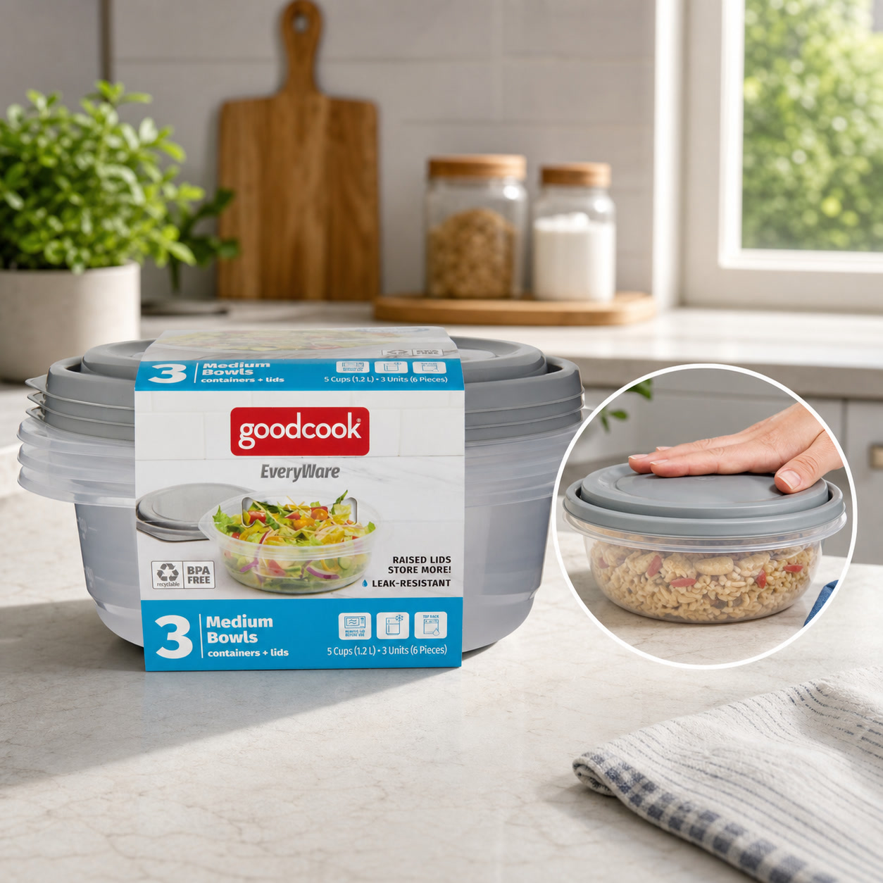 6 Stück runde 5-Cup-Lebensmitt – Meal Prep Dinners Bewertung und Preis