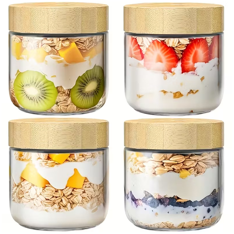4er-Pack Overnight-Oats-Behält – Meal Prep Overnight Oats Bewertung und Preis