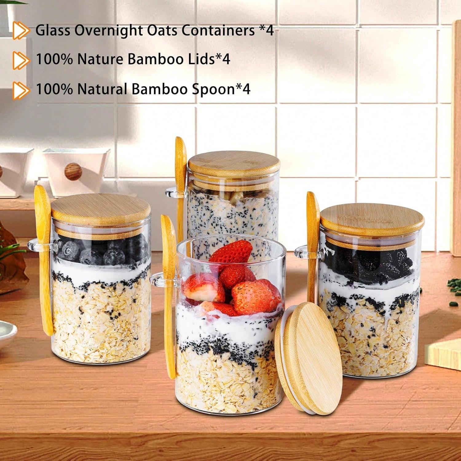 Tyrixma Overnight-Oats-Behälte – Meal Prep Oatmeal Bewertung und Preis