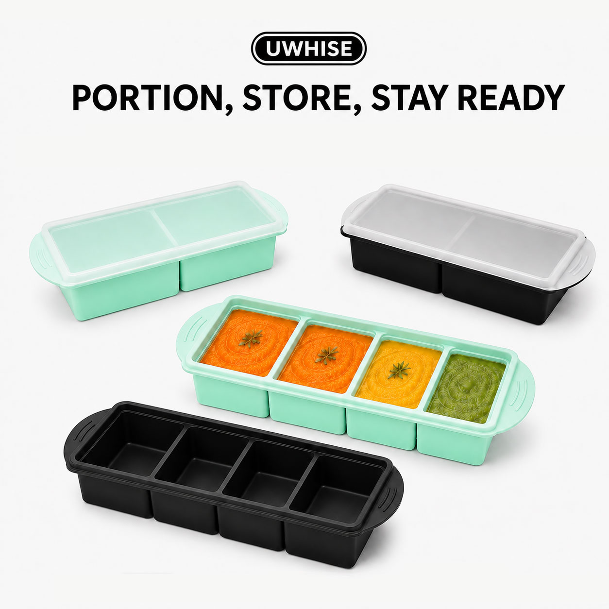 Uwhise Silikon-Suppen-Gefrierb – Meal Prep Oatmeal Bewertung und Preis