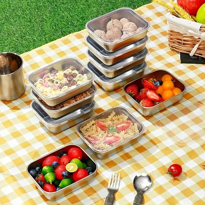 5-teiliges Edelstahl-Lebensmit – Meal Prep Dinners Bewertung und Preis