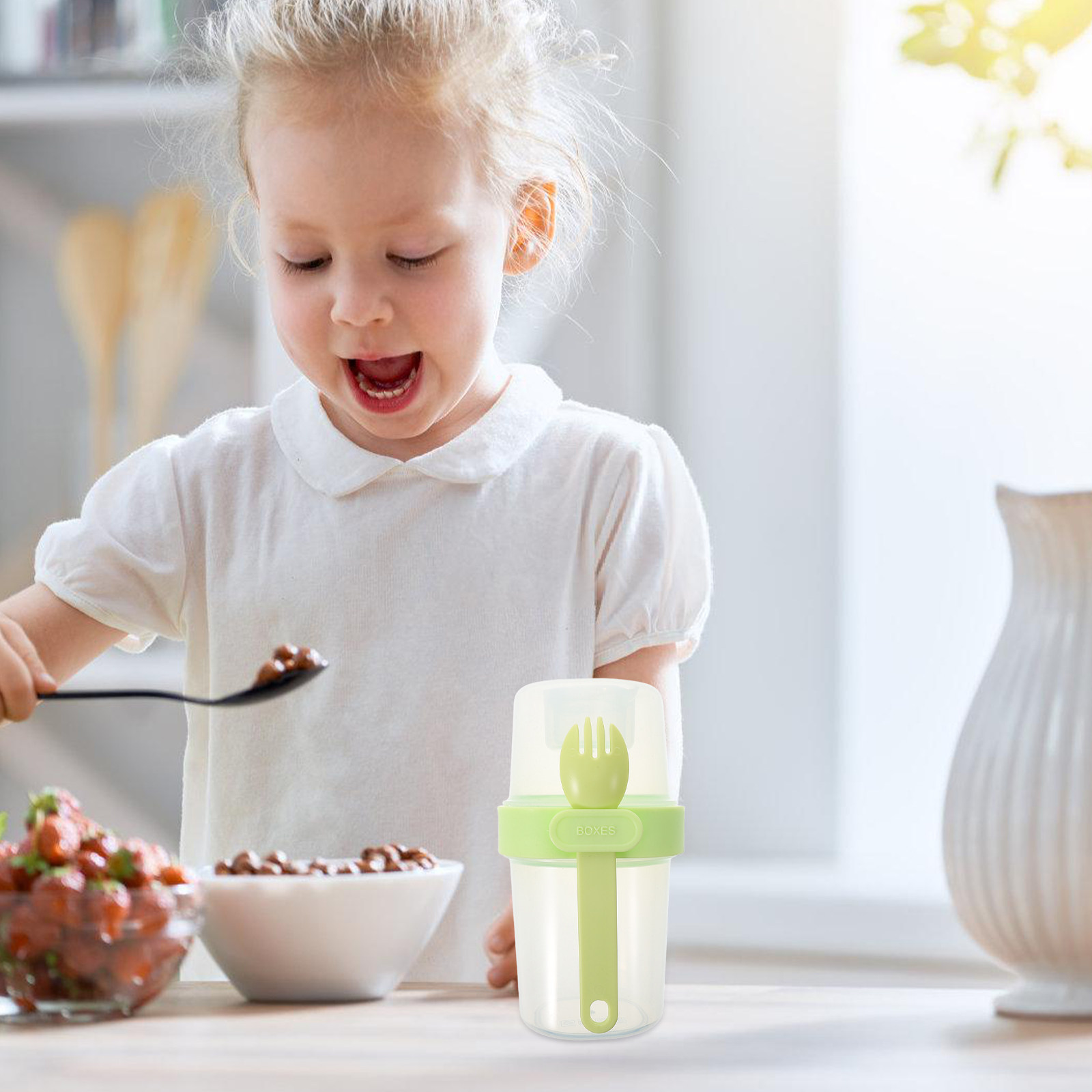 Doppelschichtiger tragbarer Ha – Meal Prep Oatmeal Bewertung und Preis