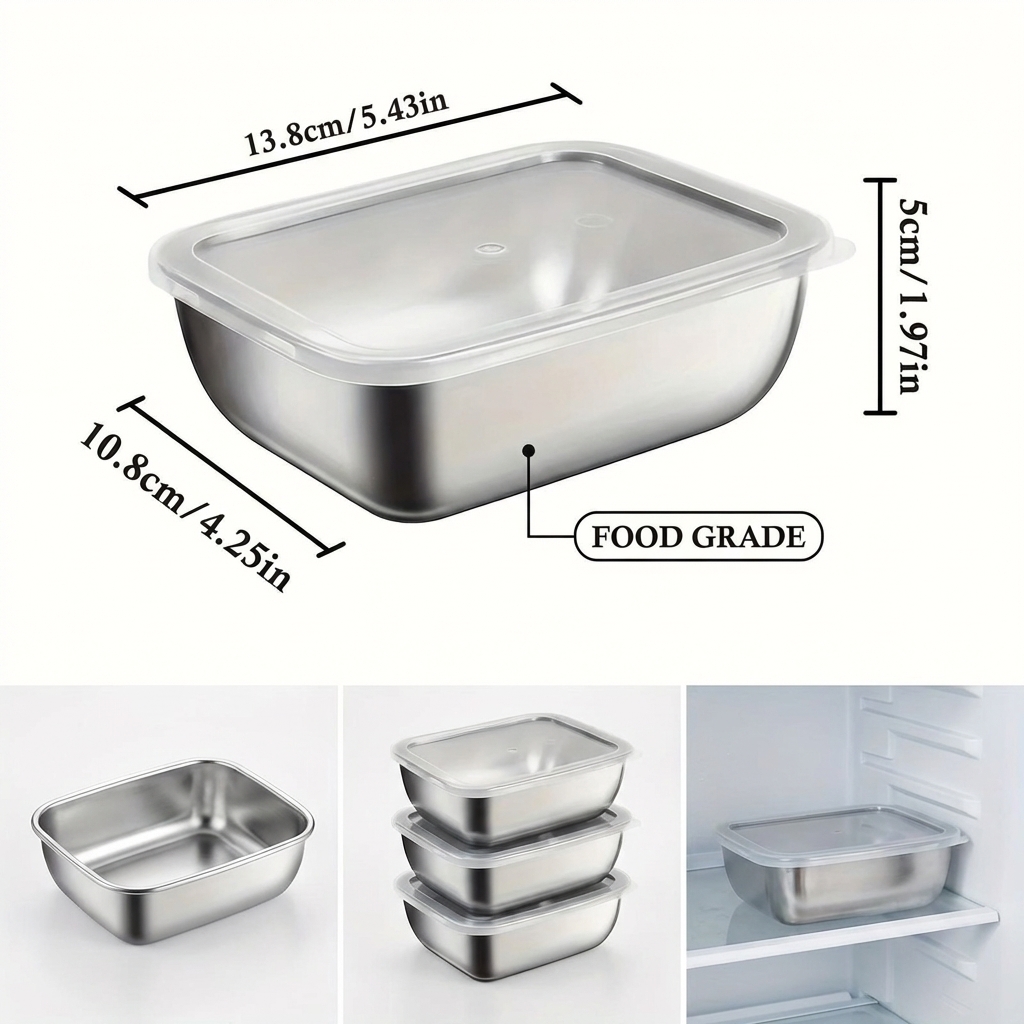 5 Stück Edelstahl-Lebensmittel – Meal Prep List Bewertung und Preis